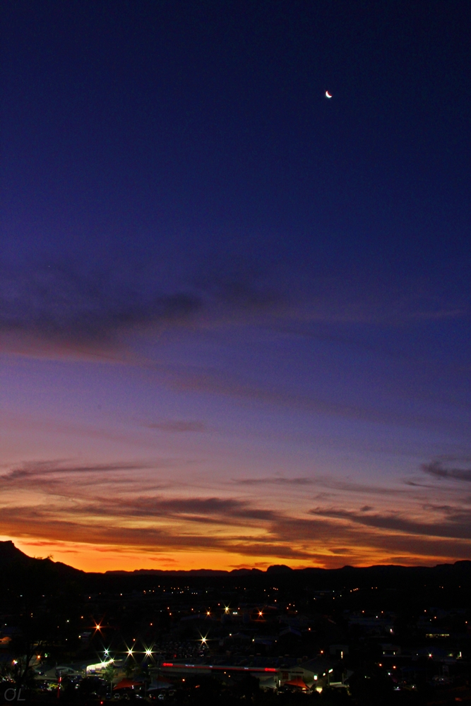 Sunset in Alice Spring Sunset in Alice Spring