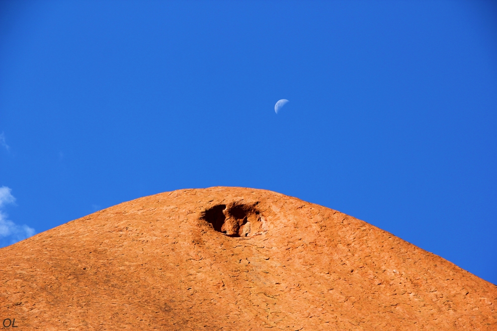 Ayers Rock and the Moon Ayers Rock and the Moon